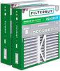 Filterbuy 20x20x5 Air Filter MERV 8 Essential Dust & Allergy Defense (2-Pack), Pleated HVAC AC Furnace Filters for Honeywell FC100A1011, Lennox X0585, and More (Actual Size: 19.63 x 19.88 x 4.38)