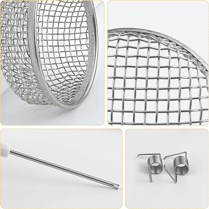 RV flying insect screen fit for RV furnace vent screen, RV water heater vent cover, 2.8 inch stainless steel mesh RV camper accessories,insects stainless steel mesh with installation tool, 1 Pack