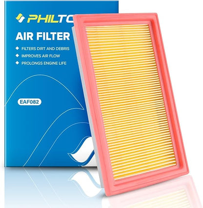 PHILTOP Engine Air Filter CA10234 Replacement for Infinit Q50 2014-2018, Nissan Cube 2009-2014, NV200 2013-2021, Versa 2007-2021, Chevrolet City Express 2015-2018, Rigid Panel