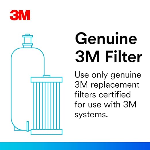 3M Water Filtration Replacement Cartridge for Commercial Ice Maker Machines HF40-S for High Flow Series ICE140-S, Reduces Bacteria, Sediment, Chlorine Taste and Odor, Cysts, Inhibits Scale
