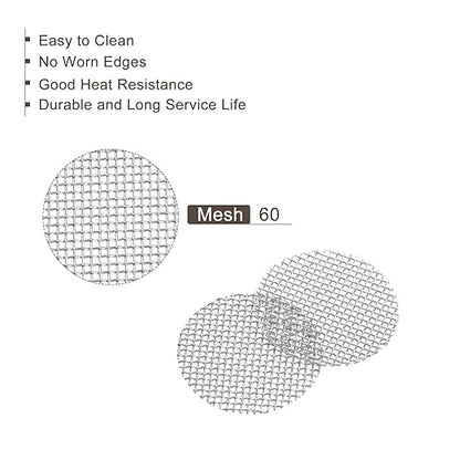 MECCANIXITY Pipe Screen Stainless Steel Screens, 3/8 Inch (9.5mm) Diameter for Pipe Filter, Pack of 120