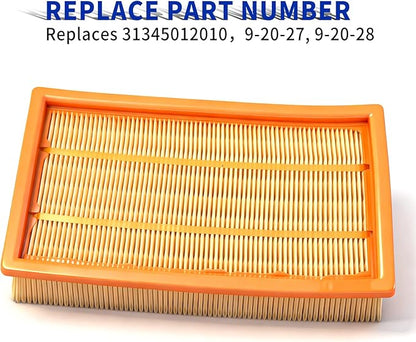 31345012010 Flat pleated dust collector filter cartridge suitable for Fein Turbo I and II series including HEPA and Set models etc Compatible With 9-20-27 9-20-28