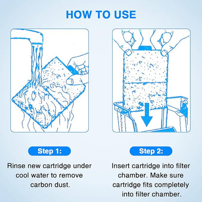 HiTauing 6 Packs PF-S Filter Cartridge for PF10 Power Filters, Only Fit to Model PF10 Power Filters