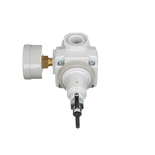PneumaticPlus SAR Series T-Handle Compressed Air Regulators - NPT Thread Sizes, T-Handle, Gauge & Bracket Included (3/4" NPT)