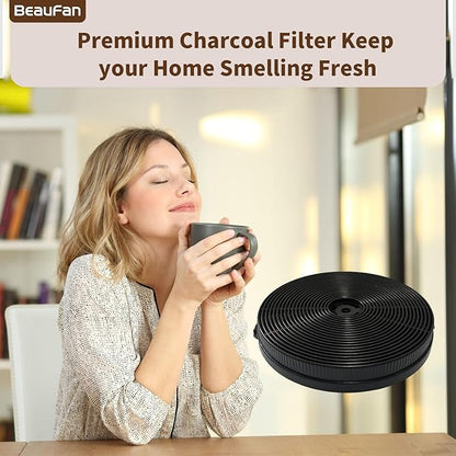 2 Pack CFK1-TM Charcoal Filter Replacement for Cosmo Range Hoods UMC30, UC30, UMC36, UC36, Also Replacement for Tieasy USGDCF-G, JOEAONZ YYCF02 & FIREGAS CC170