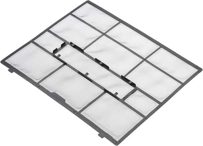PATIKIL Air Conditioner Filter Replacement 353mm x 290mm, Plastic Air Filtering Screen with Filter Foam for HVAC, Black