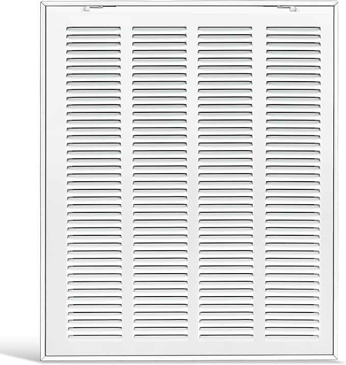 Fancat Return Air Filter Grille for 16x20 Ducts, Steel Air Vent Cover with Removable Door for 1" Filters | Fits Sidewall & Ceiling | Outer Size: 18 5/8" W x 22 5/8" H
