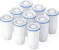 BOGDA 9 Pack Water Filter Replacement, 5-Stage Compatible with Zero Pitcher and Dispenser, Fit for ZR-001, ZR-017, ZR-004, etc.