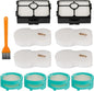 Replacement Filters for Shark HZ3002 HZ3000 Stratos Ultralight Corded Stick Vacuum with 4PCS Foam & Felt Filter, 4PCS Replacement Shark Odor Neutralizer Cartridge, Replace Part XFFKHZ3000 XHFHZ3000