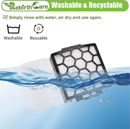 ZU102 Filter for Shark ZU100 Odor Neutralizer Cartridges for Shark ZU102 Pet Upright Vacuum Replacement Parts # 1238FT60 & 1239FT60 & 1541FC3000
