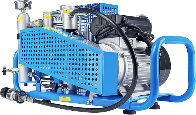 TUXING 4500Psi PCP Air Compressor | 300Bar High Pressure Diving Compressor | Auto Stop | 3.5CFM100L/min Air Flow | Scuba Breathing Snorkeling Water Sport Paintball 110V 60HZ Single-phase (TXESB042)