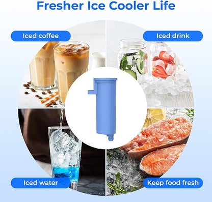 Waterdrop Scale Inhibiting Replacement for GE® Profile Opal Nugget Ice Maker Water Filter, P4INKFILTR, with Ring Pull, NSF 42&372 Certified, BPA-Free, 3 Counts