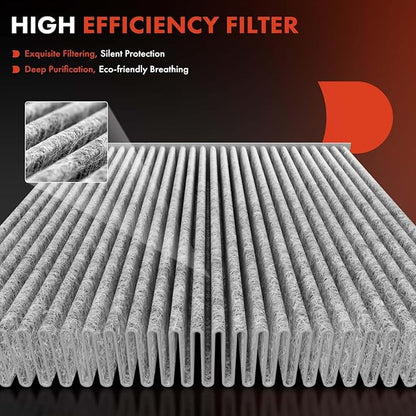 A-Premium Cabin Air Filter with Activated Carbon Compatible with Infiniti M35h 2012-2013, M37 2011-2013, M56 2011-2013, Q70 2014-2019, Q70L 2015-2019 Replace# 272771ME0B