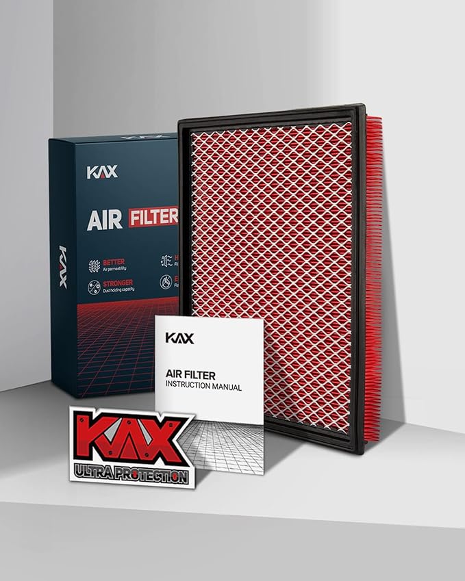 KAX Premium Engine Air Filter, GAF018(CA7440) Replacement for Frontier, Armada, NV1500-NV3500, Pathfinder, Pathfinder Armada, Xterra, Titan, QX56, Equator, Grand Cherokee, Grand Wagoneer