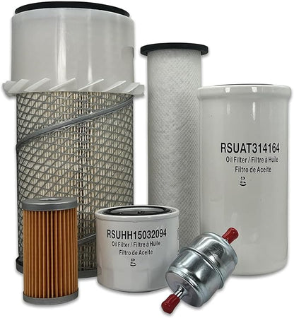HERO Maintenance Filter Kit For John Deere 6675 Skid Steer Loader Filters Compatible With OEM RE45825 RE45826 M806419 M124541 T111383 AE29052