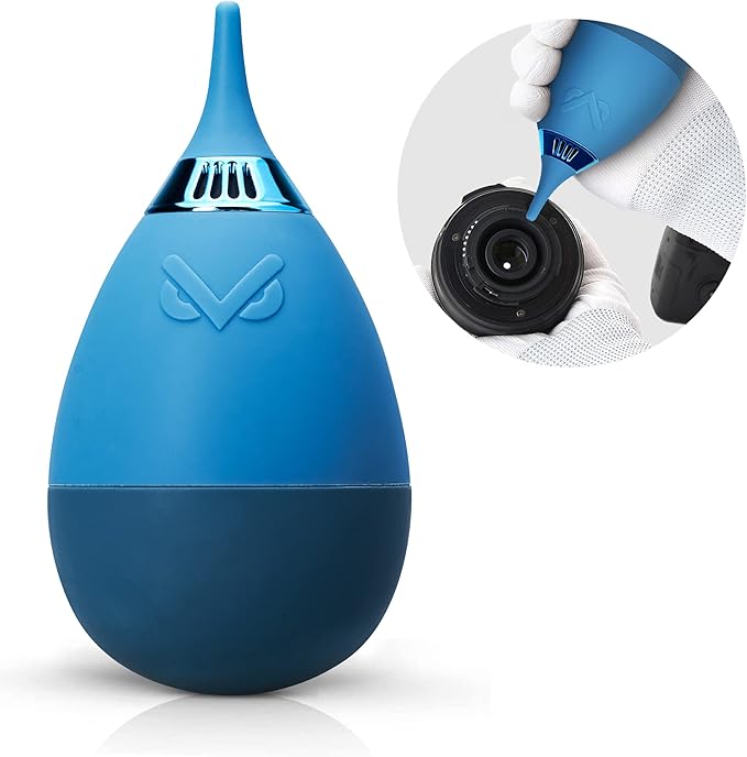 VSGO Camera Air Blower with Filter Compressed Air for for Nikon, Sony, Canon Lens and Sensor Cleaning, Tumbler Design Blue (V-B012E)