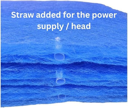 Fast-Shipped-Filters 3 Pack 16x25 Replacement Filter Pads Compatible with PremierOne Pure Flo P6100 MS-1625 Air Cleaner Refill Blue
