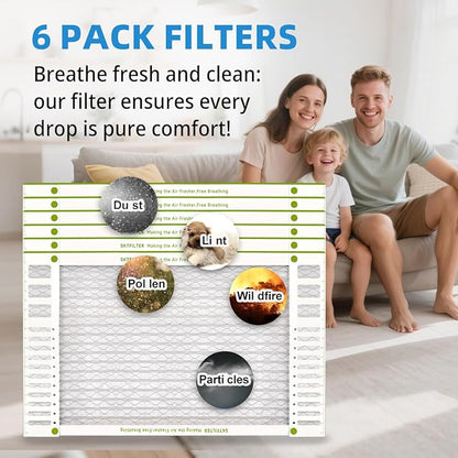 20x30x1 Air Filter AC Furnace MERV 13 Comparable with MPR 1900 FPR 10 HVAC Air Condition cabin Vent Fan Electrostatic Pleated Actual Size 19.49 x 29.49 x 0.75 6 Packs