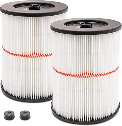 2 Pack - Cartridge Filter for Craftsman 9-17816 17816 Vacuum Filter General Purpose Wet Dry Air Filter Wet Dry Vac fit 5 Gallon and Larger Vacuum Cleaner
