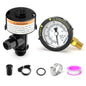 MEANLIN MEASURE 98209800 High Flow Air Relief Valve Replacement for Pool and Spa Filter, Air Relief Manual Valve Assembly with 60Psi Steel Start and Clean Filter Pressure Gauge