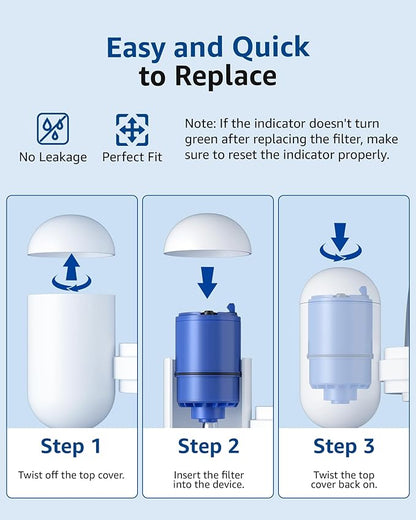 Waterspecialist NSF Certified Filter, Replacement for Pur® RF-9999® PLUS Water Filter Faucet, Compatible with All PUR® Faucet Mount Filtration Systems (Pack of 4), Model No.: WS708A