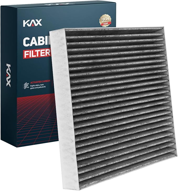 KAX Cabin Air Filter with Activated Carbon, CF12160 Replacement for Sportage 2017-2022, Tucson 2016-2021, Kona 2018-2022, Soul 2020-2023, Seltos, Venue
