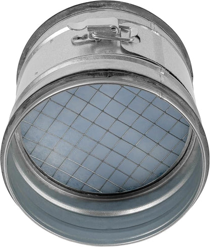 6" Inch Inline Round Duct Filter - G4 Class Filter with Mesh Screen - Dust Collection and Air Purification - Rigid or Flexible Vent Hose Filter