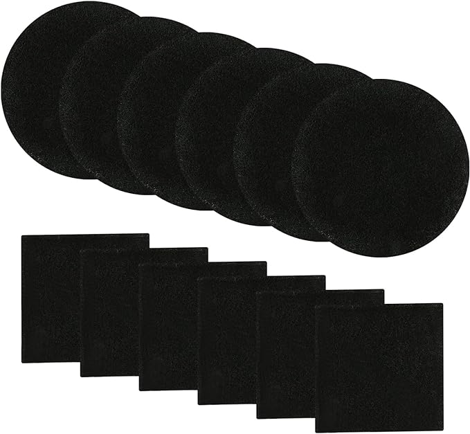 Resinta Compost Bin Filters - 12 Pack Refill Set, Round and Square