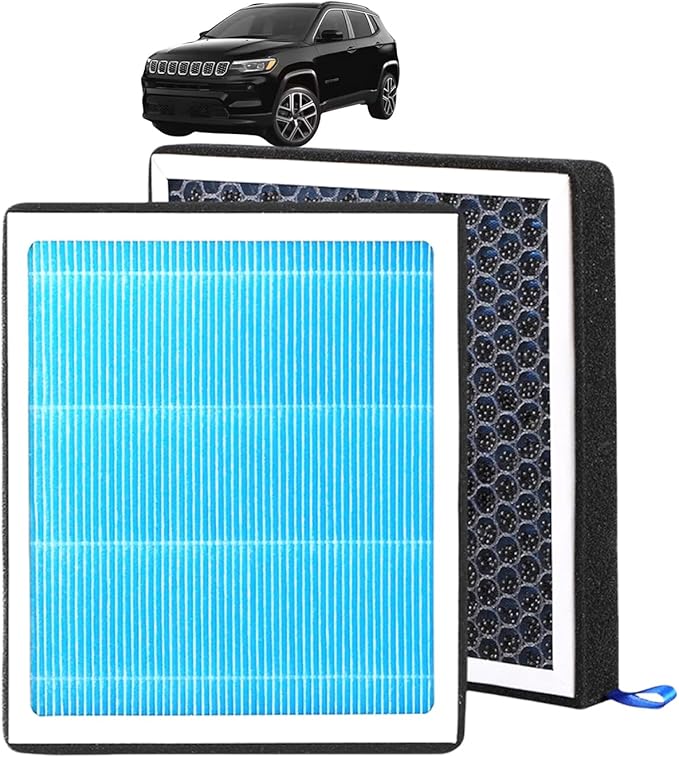 CF11810 Cabin Air Filter With Activated Carbon For Fia-t 500L 2014-2020, 500X 2016-2023, Compass 2017-2025, Renegade 2015-2023, Alfa Romeo Tonale 2024-2025,Do dge Hornet 2023-2025