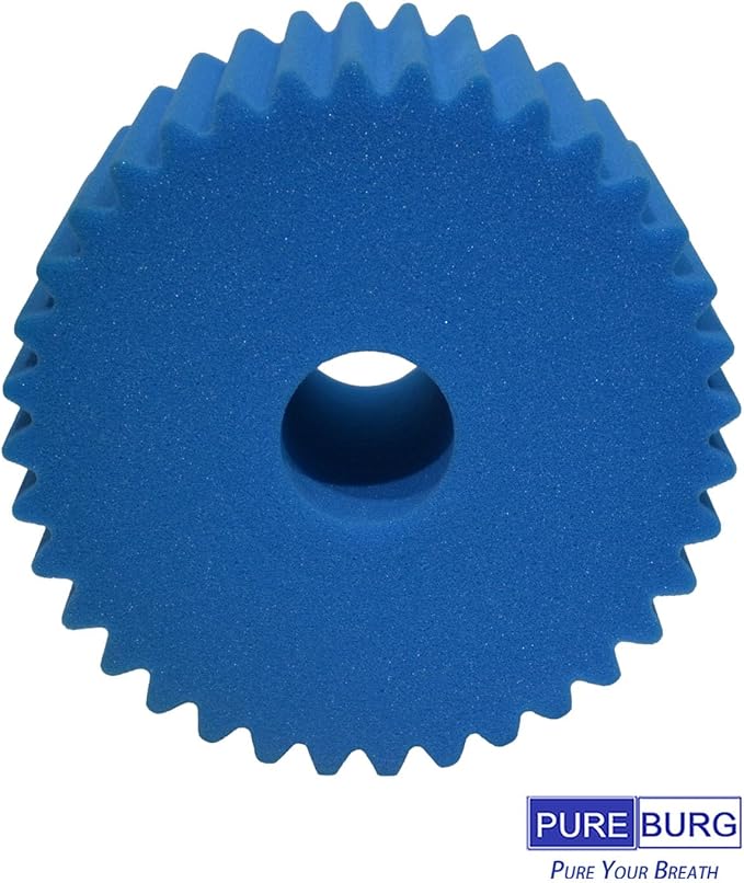 PUREBURG Foam Filter Compatible with Electrolux Aerus Centralux Central Vacuums E130 E130L E130A E130B E130F E130G E130J 1590 1590A 1561 1569 1580 1584,Blue 7" x 8 1/2"
