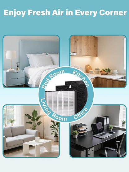 2000 Replacement Filters Compatible with Air Doctor AD2000 & AD2000i Air Purifiers, Includes 2 Efficiency Filter, 4 Carbon Filters & 8 Pre-Filters, Compare to Part # ADF2001 ADF2002 ADF2003