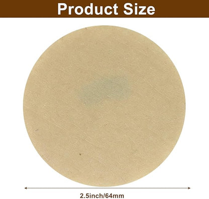 Waziaqoc 800 Count 2.5 Inch Natural Unbleached Round Coffee Filter, Replacement Paper Filters for Moka Pot Ice Drip and Espresso Machines