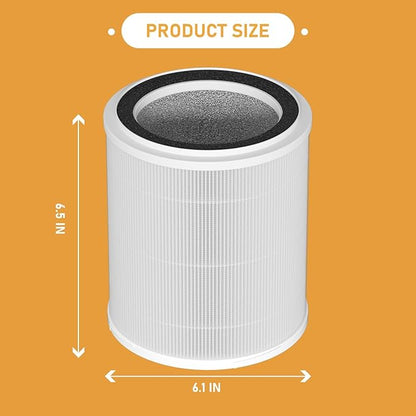 OSAP5FIL True HEPA Filters Replacement Compatible with OdorStop OSAP4 OSAP5 OSAP5FIL Air Cleaner Purifiers, Multi-Stage Filtration with Activated carbon Air Clean Dust VOCs Odor, 2 Pack