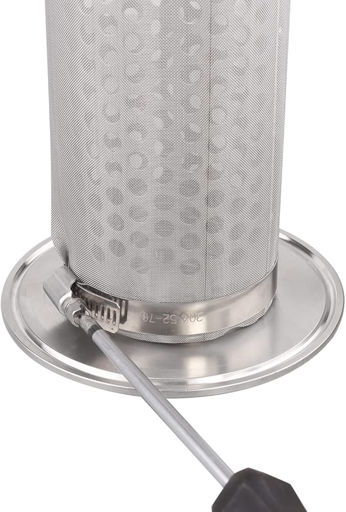 DERNORD 1.5 Inch Tri-Clamp Filter - SS304 Sanitary Fittings Inline Straight Strainer with 60 Mesh Stainless Screen