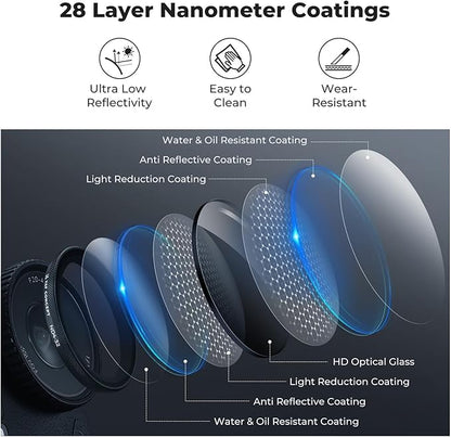 K&F CONCEPT Snap On Black Diffusion 1/4 Filter Compatible with DJI Osmo Action 6, Creative Mist Cinematic Effect Filters, Multi-Coated/Optical Glass/Aluminum Alloy Frame Action Camera Accessories