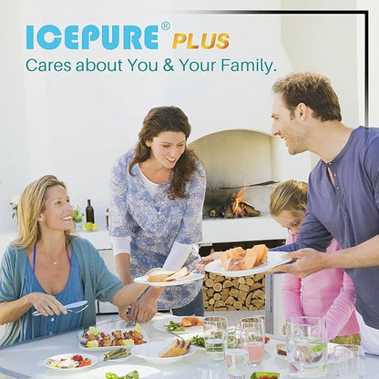 ICEPURE PLUS NSF53&42 Refrigerator Water Filter Replacement for Whirlpool 4396508 4396510, Everydrop EDR5RXD1, Filter 5, 4392857, WF285 PNL240V 4396918 9010 WF-NL300 WF-L500 RWF0500A RWF0500AH 2PACK