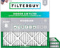 Filterbuy 16x16x1 Air Filter MERV 8 Essential Dust & Allergy Defense (3-Pack), Electrostatic Pleated HVAC AC Furnace Filters Replacement, Made in USA (Actual Size: 15.75 x 15.75 x 0.75)