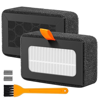 2 Pcs P1S HEPA Filter for Bamboo Lab, 13 Activated Carbon Combo Air Filters Replacement, Dual-Layer 3D Printer Filter Accessories with Silicone Nozzle Brush and Cleaning Brush for X1/P1 Series