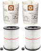 17816 Filter for Craftsman Shop Vac Filter 9-17816 Wet/Dry Air Filter fit 5 6 8 12 16 Gallon Vacuum Cleaner, CMXZVBE38749 Vacuum Bags for Craftsman Shop Vac 16 to 20 gallon Dust Collection Bags