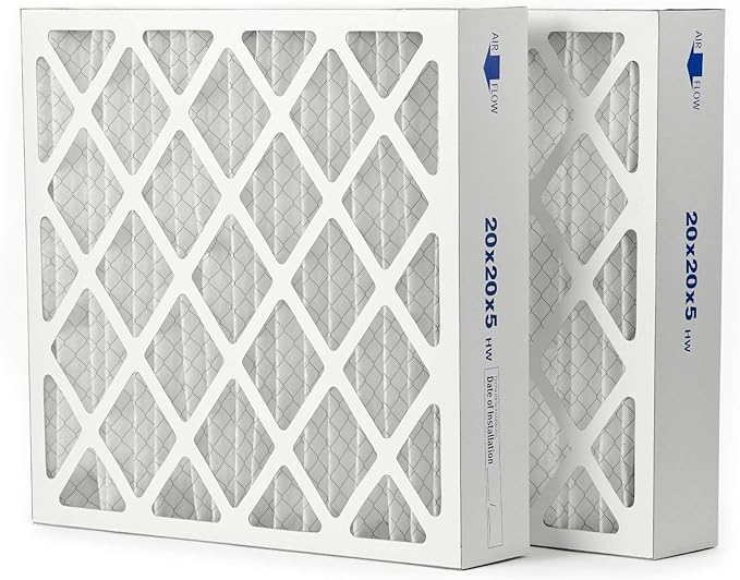 Filters Fast Compatible Replacement for Honeywell 20x20x5 Air Filter MERV 8 FC100A1011 Pleated AC Furnace Air Conditioner Filters Actual Size: 19.75 x 19.875 x 4.375, 2-Pack