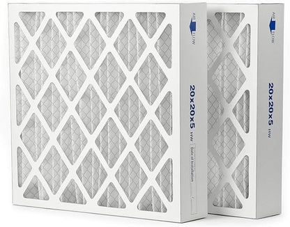 Filters Fast Compatible Replacement for Honeywell 20x20x5 Air Filter MERV 8 FC100A1011 Pleated AC Furnace Air Conditioner Filters Actual Size: 19.75 x 19.875 x 4.375, 2-Pack