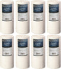 Bluonics Sediment Replacement Water Filters 8pcs (5 Micron) 4.5" x 10" Whole House Cartridges