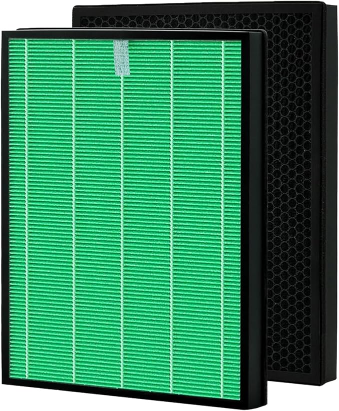 Airmega 230/240 Filter Replacement, Compatible with Coway Airmega 230 & Coway Airmega 240 Air Purifier(AP-1821F) Part # 3111151, Max 2 Green True HEPA and Active Carbon Filter, 2 Pack