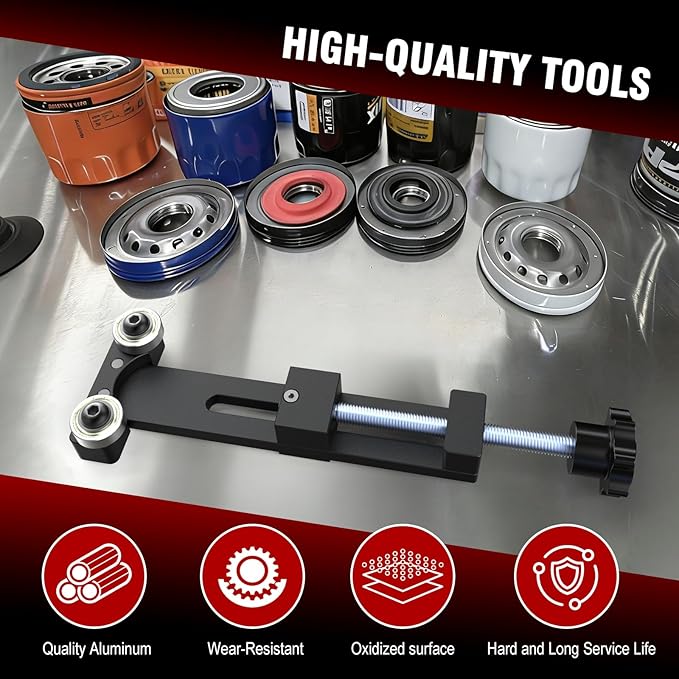 3mirrors Oil Filter Cutter Oil Filter Cutting tool with 3 Cutting Blade Fits Filter Cutting Range 1.95in-5.89in