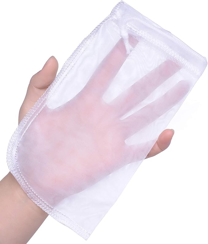 ALEGI 180 Micron Aquarium Filter Media Fine Mesh Bag, 8" by 4" Small Resin Filters Media Bags for Fish Tank (8"*4"(4Pcs))