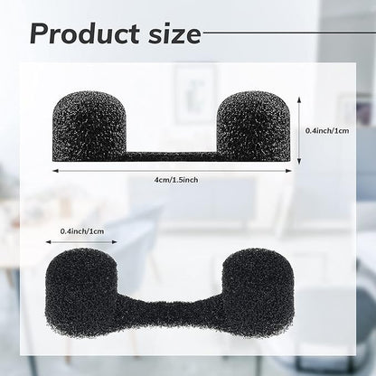 Tondiamo 100 Pieces Nose Plug Filter Disposable Nose Filter Sponge for Women Men Sunless Spray Tanning Outdoor Dust Construction Areas(Black)