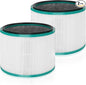 2 Pack Air Purifier Filter Replacement for Dyson HP01 HP02 DP01 DP02 Desk Air Purifiers, Funmit 360° Combi Glass HEPA Carbon Filter Fit for Dyson Pure Hot Cool Link Air Purifier, Part # 968125-03