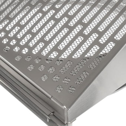 Vent Systems 10" Inch Exhaust Vent Cover with Rubber Gasket - Stainless Steel - Robust Weatherproof Outdoor Air Exhaust Box - Duct or Surface Mounting - Rain and Snow Protection