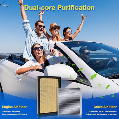 Cabin & Engine Air Filter Kit for 2013-2018 Avalon 2.5L(Hybrid)