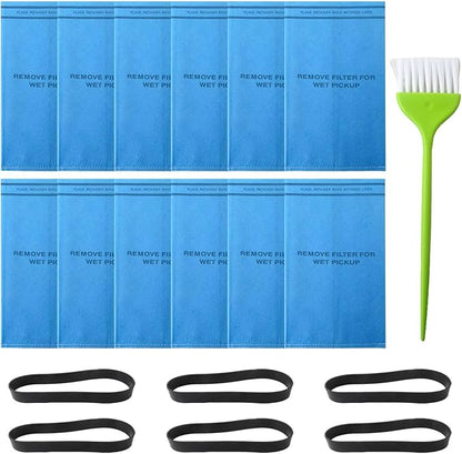 12 Pack Wet Dry Filter Bags Compatible for WORKSHOP WS01025F2, for Craftsman 9-38737, for MultiFit VF2000, Select 2-1/2 to 5-Gallon for Shop Vac Vacuum Stinger Craftsman Husky